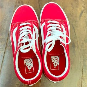 Women red vans